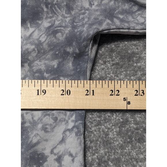 Chico's Mini Sweater Dress Women 12 (2) Gray Tie-Dye Pockets Drawstring P14 - Picture 11 of 12